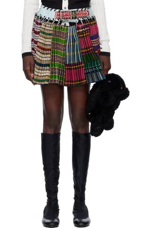 Chopova Lowena Multicolor Remnant Carabiner Miniskirt