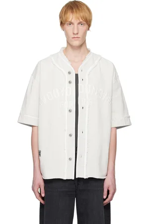 WOOYOUNGMI Gray Baseball Logo Shirt