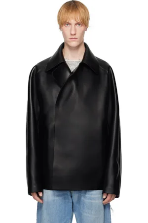 Diesel Black J-Markus Faux-Leather Jacket