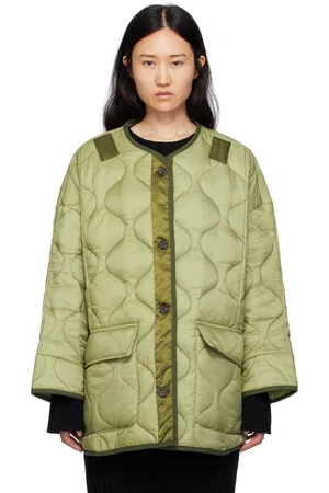 The Frankie Shop Khaki Teddy Puffer Jacket