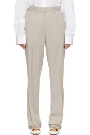Helmut Lang Beige Car Trousers