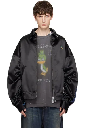 Maison Mihara Yasuhiro Both Fronts Satin Bomber Jacket