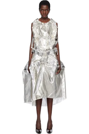 JUNYA WATANABE Polyester Glitter Organdy Midi Dress