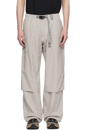 and wander Gray Gramicci Edition Nylon Double Knee Trousers