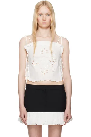 THE GARMENT White Kirsten Tie Top