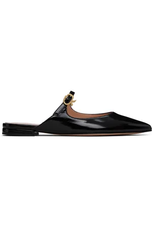 Gianvito Rossi Ribbon Jane Slide Loafers