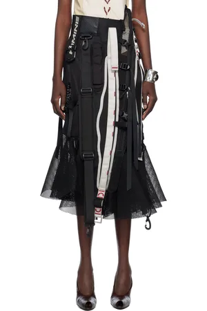 JUNYA WATANABE Multi Fabrics Mix Midi Skirt