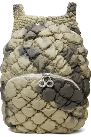 Charlie Constantinou Khaki Quilted Backpack