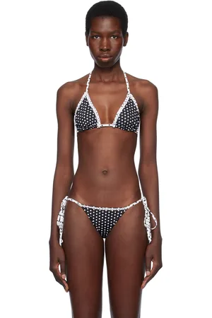 Frankies Bikinis Black Nick Skimpy Triangle Bikini Top