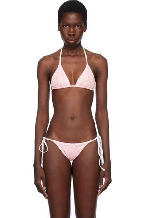 Frankies Bikinis Pink Nick Skimpy Triangle Bikini Top