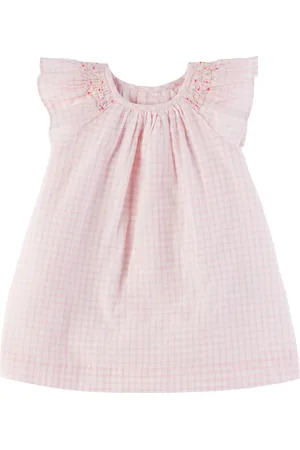 BONPOINT Baby Pink & White Carmella Dress