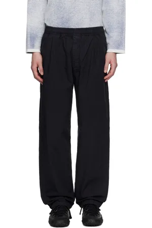 Stone Island Navy Organic Cotton Tela Trousers