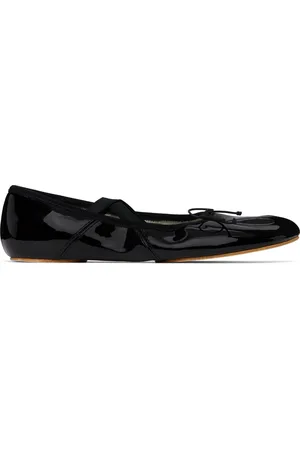 Tory Burch Black Mary Jane Bow Ballerina Flats