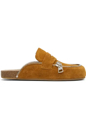 J.W.Anderson Tan Leather Biker Slip-on Loafers