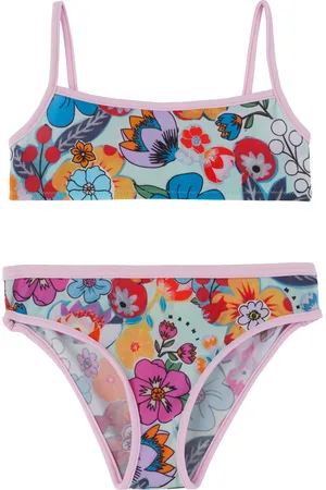 Marni Kids Multicolor Holiday Pattern Bikini