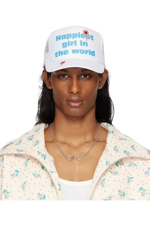 ASHLEY WILLIAMS White Happy Trucker Cap