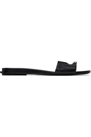 Tory Burch Black Pierced Sandals
