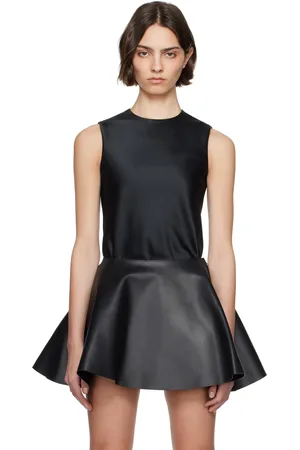 J.W.Anderson Black Bias Cut Sleeveless Top