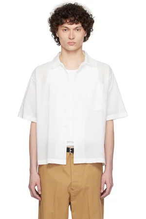 Merz b. Schwanen White SHIRT09LP Short Sleeve Shirt