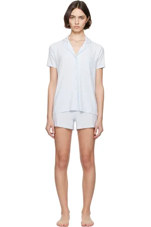 SKIMS Blue Soft Lounge Short Sleep Pyjama Set