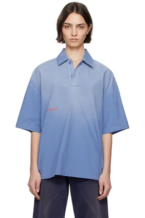 J.W.Anderson Blue Oversized Polo