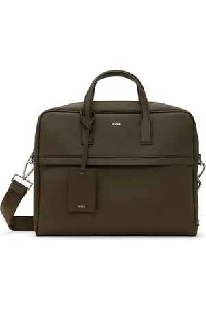 HUGO BOSS Green Structured Briefcase