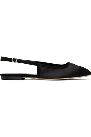Aeyde Geraldine Satin Toe-Cap Ballerina Flats