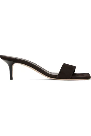 Aeyde Brown Ilvy Kid Suede Leather Mules