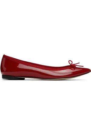 Repetto Red Brigitte Pointy Toe Ballerina Flats