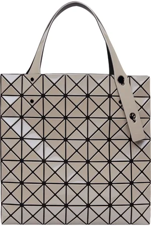 Issey Miyake Gray Prism Metallic Tote