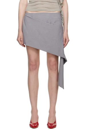 Belle Gray Karo Miniskirt