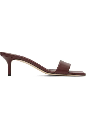 Aeyde Burgundy Ilvy Leather Mules