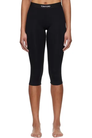 Tom Ford Black Modal Yoga Short Leggings