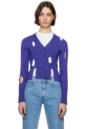 J.W.Anderson Navy Slit Cardigan