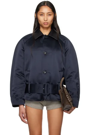 J.W.Anderson Navy Rounded Blouson Bomber Jacket