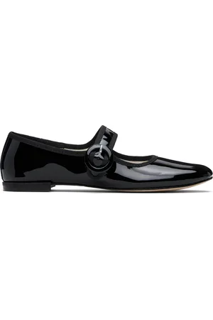 Repetto Black Georgia Square-Toe Mary Jane Ballerina Flats
