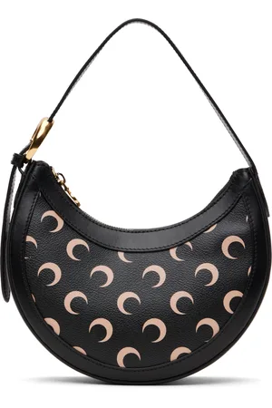 Marine Serre Black Moon Canvas Eclips Mini Bag