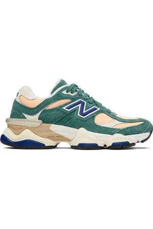 New Balance Green & Orange 9060 Sneakers