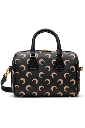 Marine Serre Black Moon Canvas Strike Bag