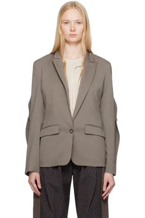Kiko Kostadinov Gray Seneca Tailored Blazer