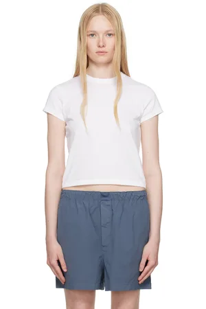 SKIMS Blue Cotton Poplin Boxers