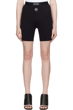Marine Serre SSENSE Exclusive Black Bike Sport Shorts