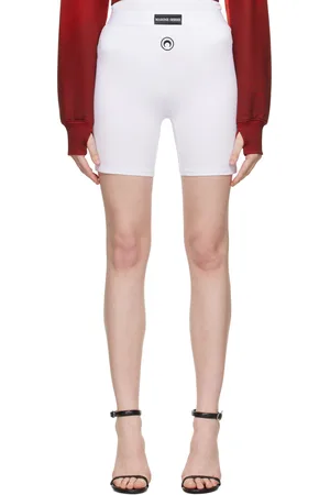 Marine Serre SSENSE Exclusive White Bike Sport Shorts
