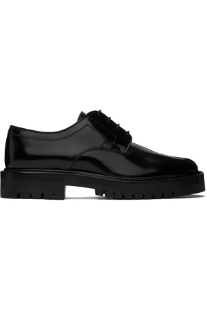 Maison Margiela Black Tabi Lace-Up Derbys