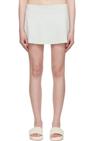 SKIMS Blue Drop Needle Pointelle Miniskirt