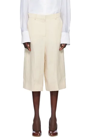 Stella McCartney Off-White Linen Culotte Shorts