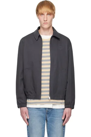 Maison Kitsuné Navy Elasticated Zipped Jacket