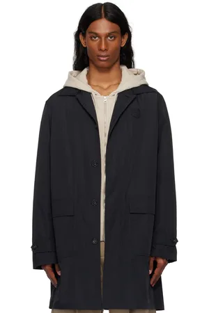 Maison Kitsuné Black Light Mac Coat