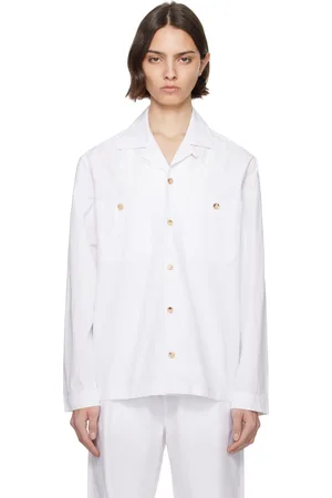 CDLP White Cotton Overshirt