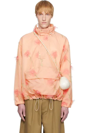 Simone Rocha Pink Carnation Organza Cagoule Jacket